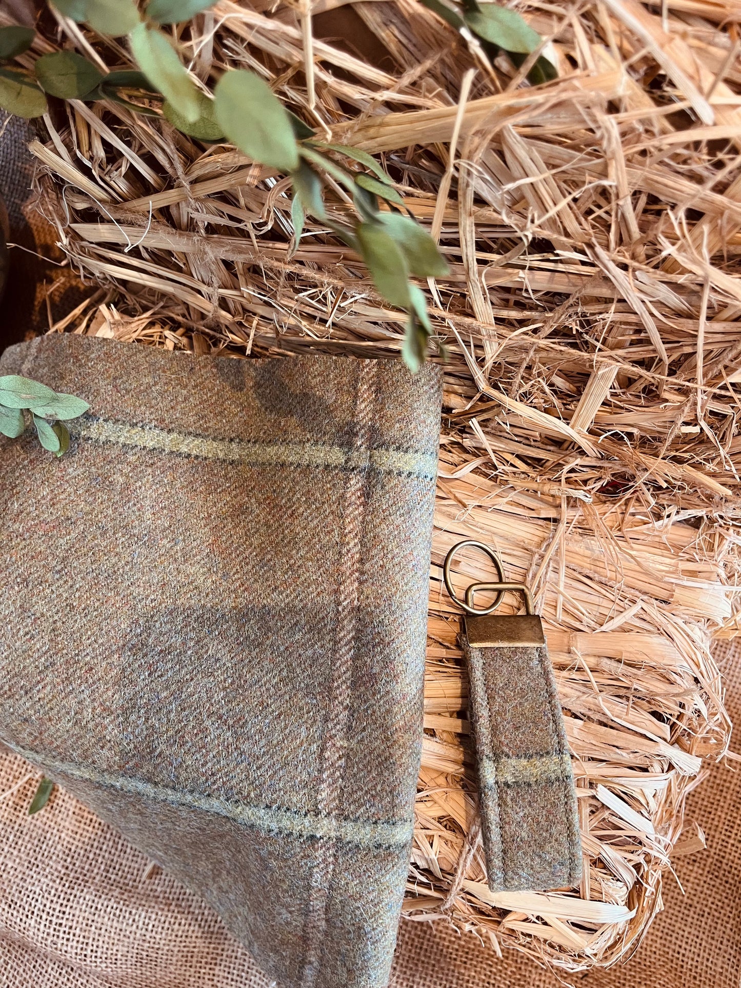Green Tweed Keyfob