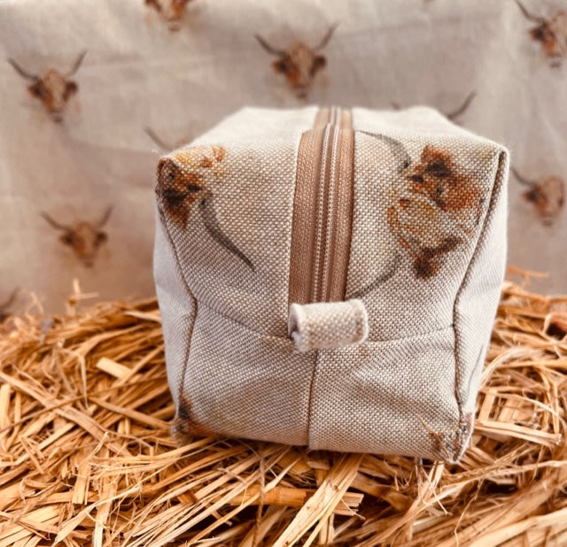 The Highland Cow Makeup Bag