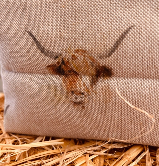 The Highland Cow Makeup Bag