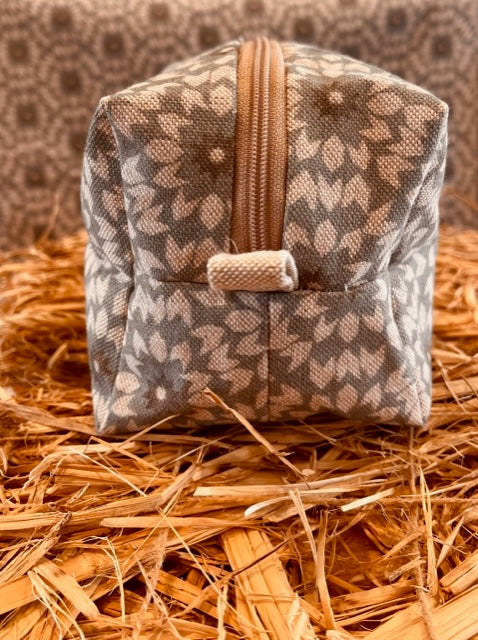The Blue Floral Makeup Bag