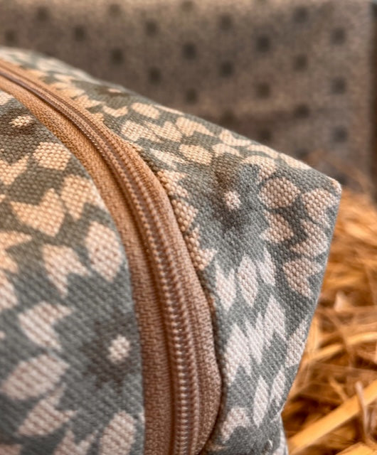 The Blue Floral Makeup Bag