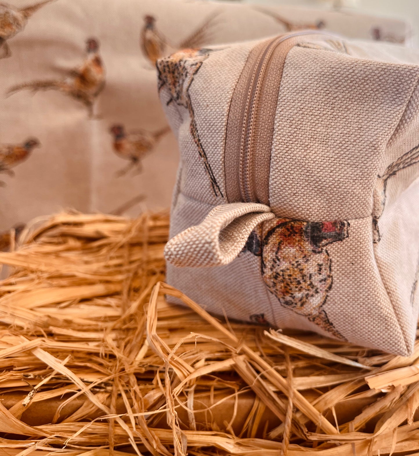 Pheasant Makeup Bag