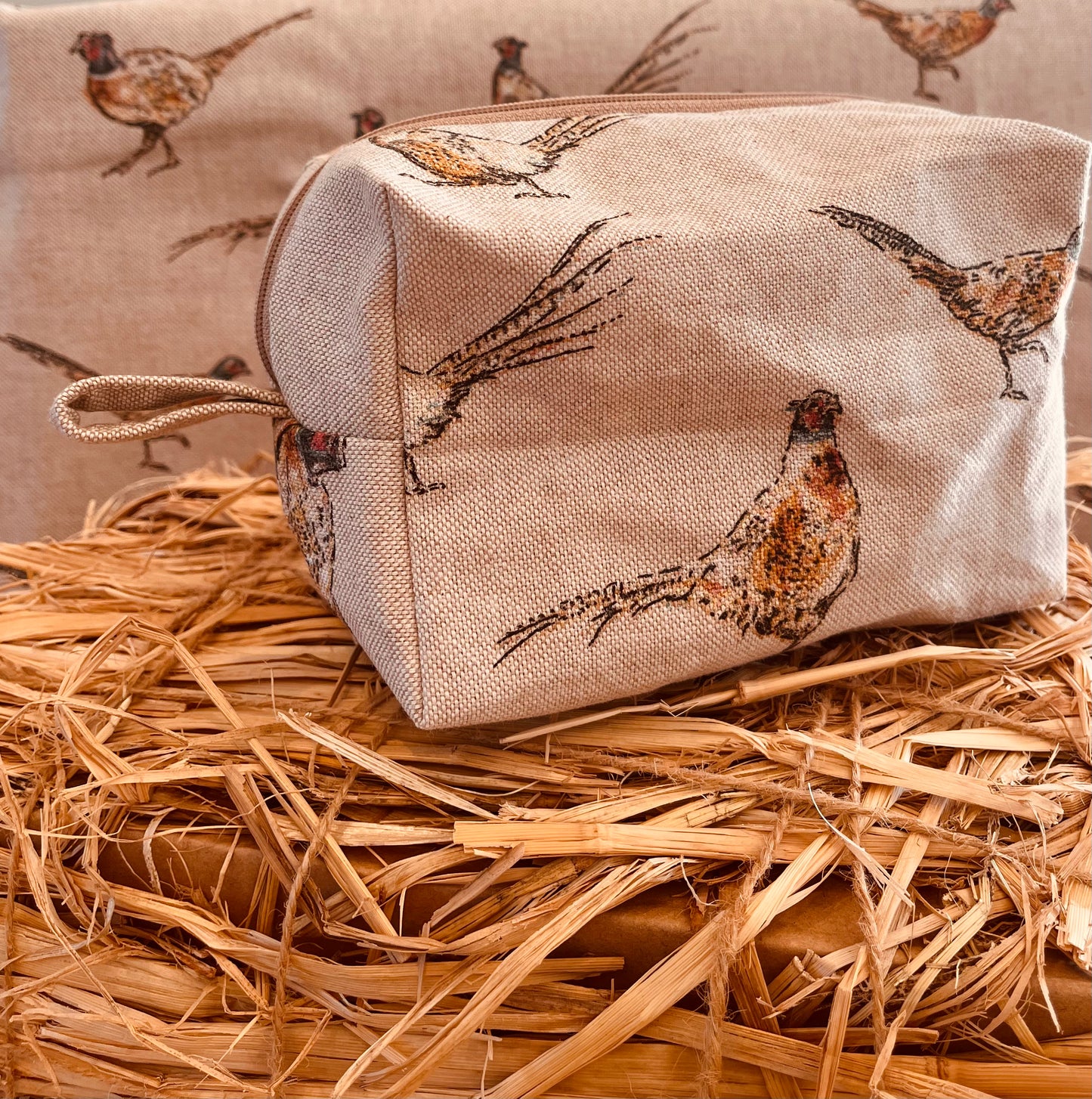 Pheasant Makeup Bag