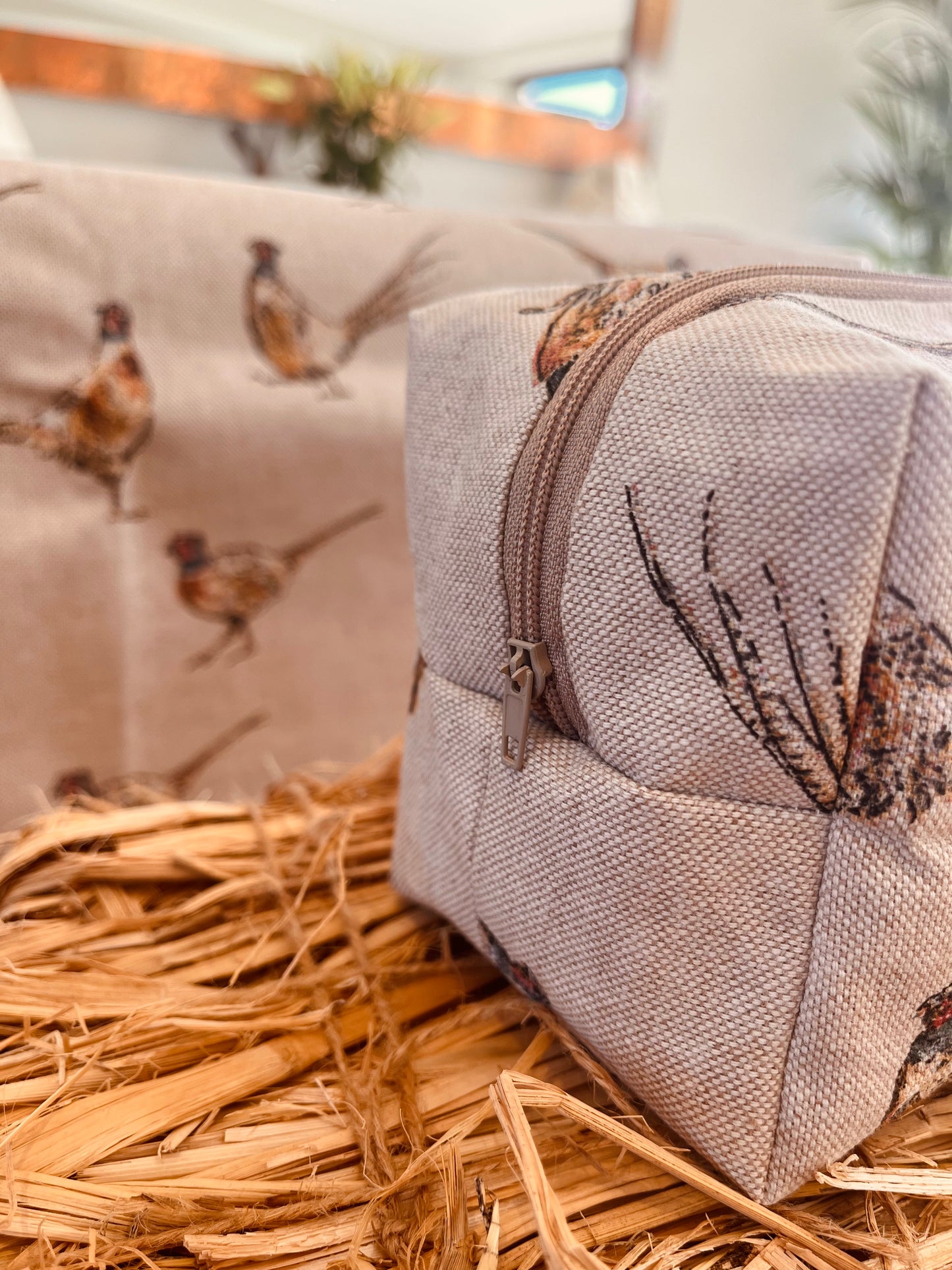 Pheasant Makeup Bag