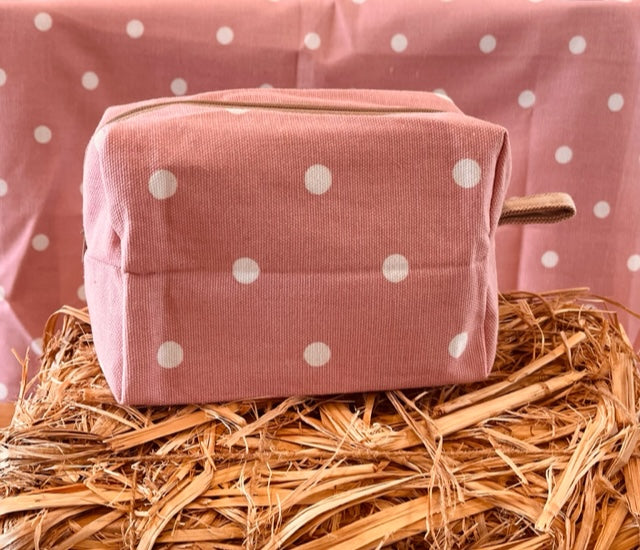 The Pink Spotty Makeup Bag